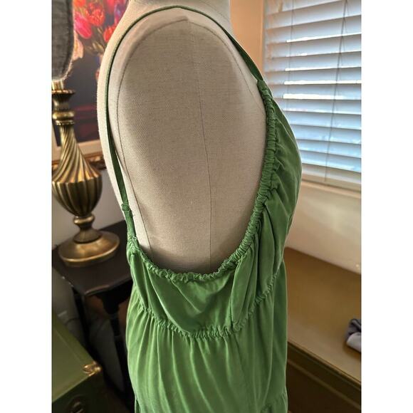 KUT FROM THE KLOTH Women's Green V-Neck Thea Tiered Ruffle Maxi Dress Size XL - Picture 6 of 8